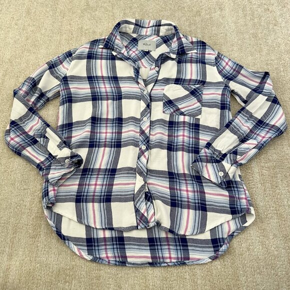 Rails Hunter Plaid Button Down Shirt Top XS - Picture 1 of 11